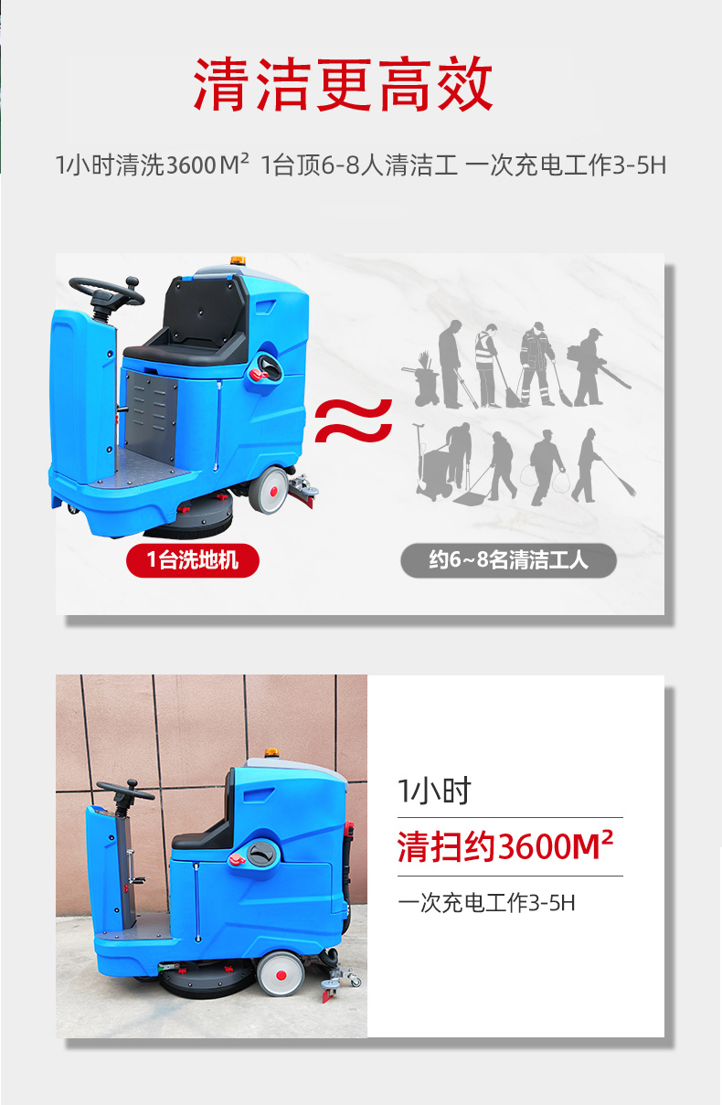 黑河驾驶式洗地机更适合用在高铁站